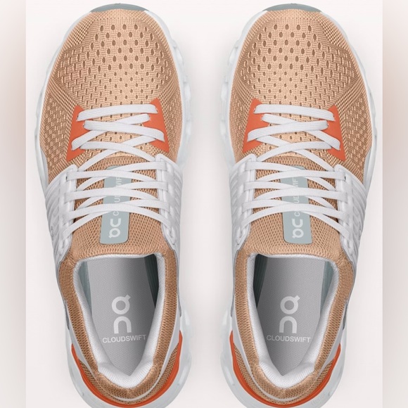 On Women's Cloudswift Size 8M Copper/Frost - Picture 3 of 13